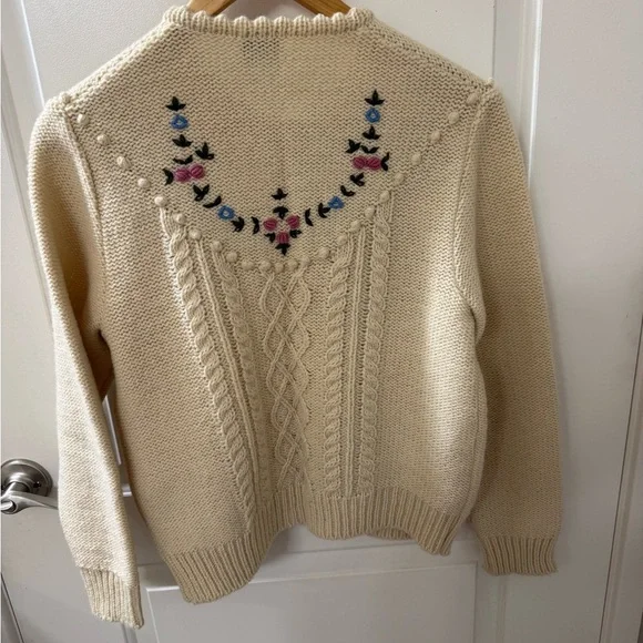 Vintage Tirol Giesswein Made in Austria Pure New Wool Sweater European Size 44 - Picture 5 of 6